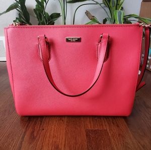 Kate Spade Leather Mid-Sized Hot Pink Purse
